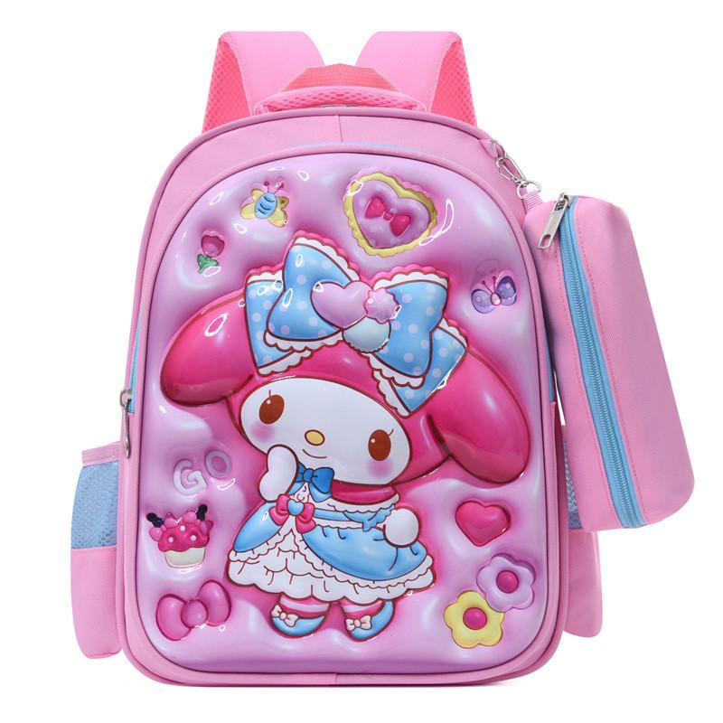 Kuromi Melody Cinnamoroll Captain America Backpack With Breathable Nylon Material For Kindergarten And Elementary School
