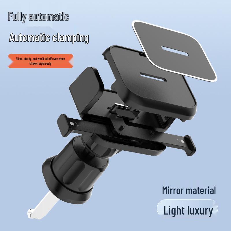 Multifunctional Car Phone Holder with Air Vent and Mirror Hook