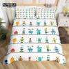 Robot Duvet Cover Set Cartoon Space Robot Bedding Set Patchwork Transformer Futuristic Machine Comforter Cover Twin Full For Boy
