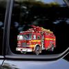 QT2428#15cm Pegatina para Coche con Dibujo de Camión de Bomberos, Adecuada para Portátil, Coche, Camión, Furgoneta, SUV, Motocicleta, Parachoques, Ventana