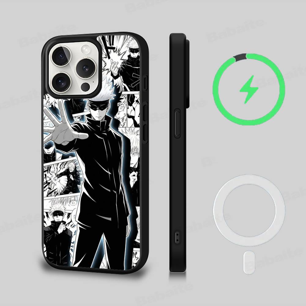 Hot Selling Gojo Satoru For Magesafe Magnetic Wireless Phone Case For IPhone 17 Pro Max Air 13 12 Mini 16 15 14 11