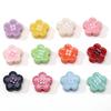 Acrylic Dopamine Oil Droplets Flower Button Beads for DIY Jewelry 1 Set