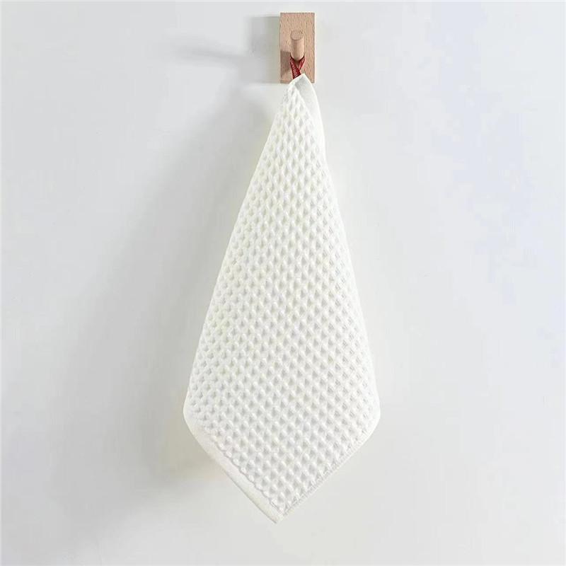 

35x35cm Square Waffle Cotton Solid Color Water Absorbent Children Adult Family Bathroom Face Towel Home Life 35x35cm&1pc