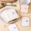 Cartoon Toast Compressed Wood Pulp Sponge Scrubber for Kitchen Cleaning