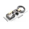 Multifunctional Men's key Chain Metal Waist Belt Clip Anti-lost Buckle Key ring Accessories Car keychain Bottle Opener Pendant