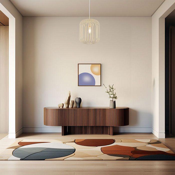 Dekorativ pendellampa 1xE27 23W IP20 – Beige