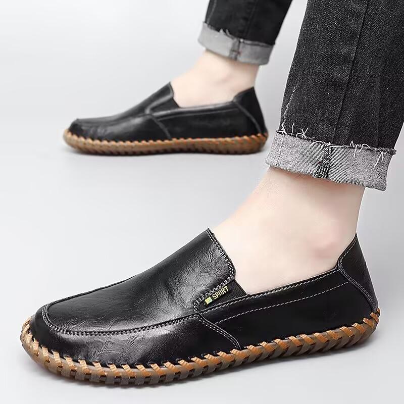 

New Summer Men s Casual Shoes Breathable Mesh Men s Shoes Fashion Men Loafers Outdoor Non-slip Sneakers Light Walking Shoes38-47 38 чёрный
