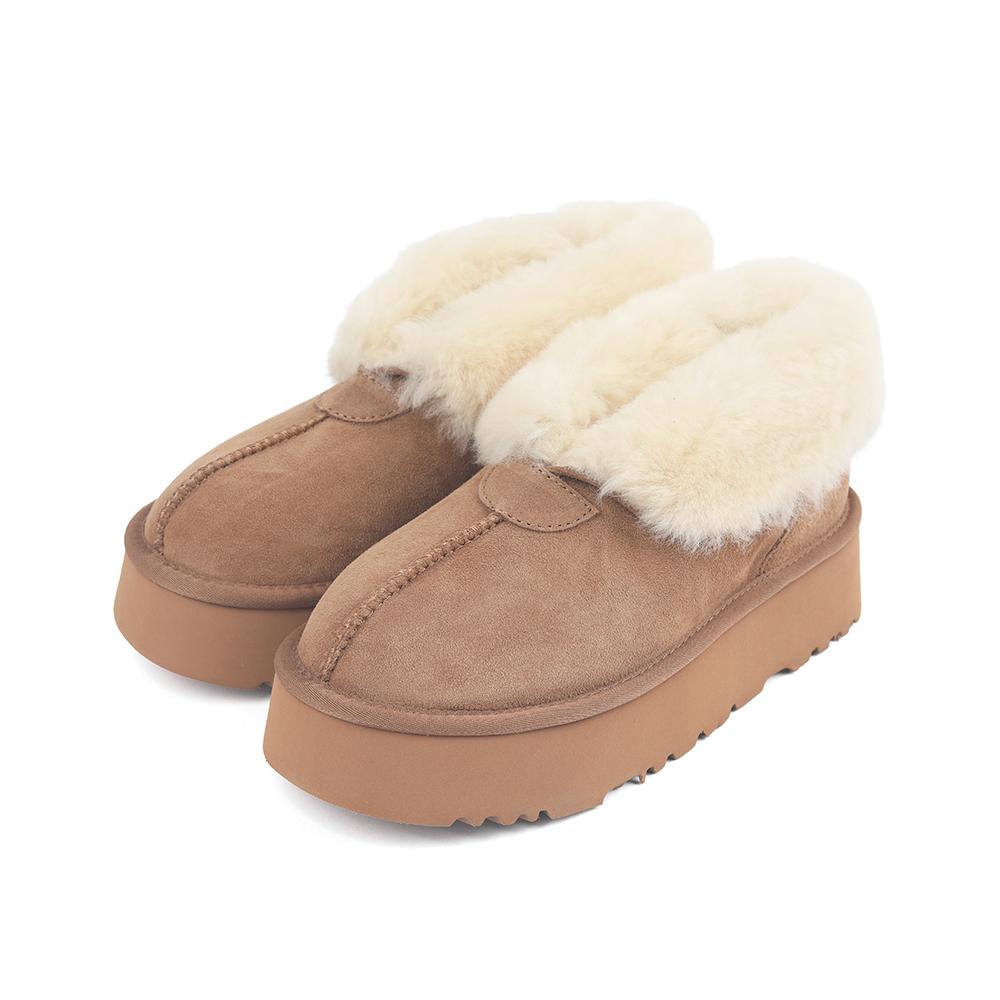 Oz Ugg Wear Adult Adrian Ankle Platform Boots Brown