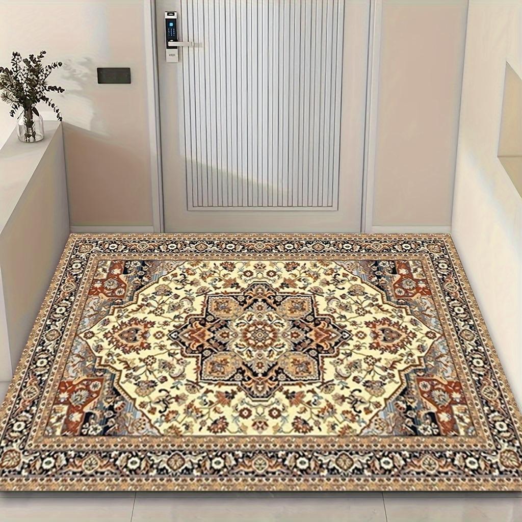 سجادة غرفة معيشة على الطراز الفارسي سجادة نورديك ريترو بنمط وطني وسادة أرضية سجادة أريكة لتزيين منزل المزرعة والمكتب المنزلي