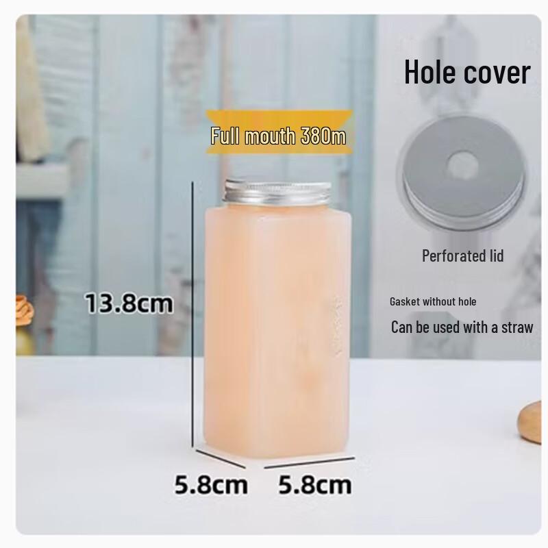 SBL Disposable Rectangular Plastic Beverage Bottles with Lids