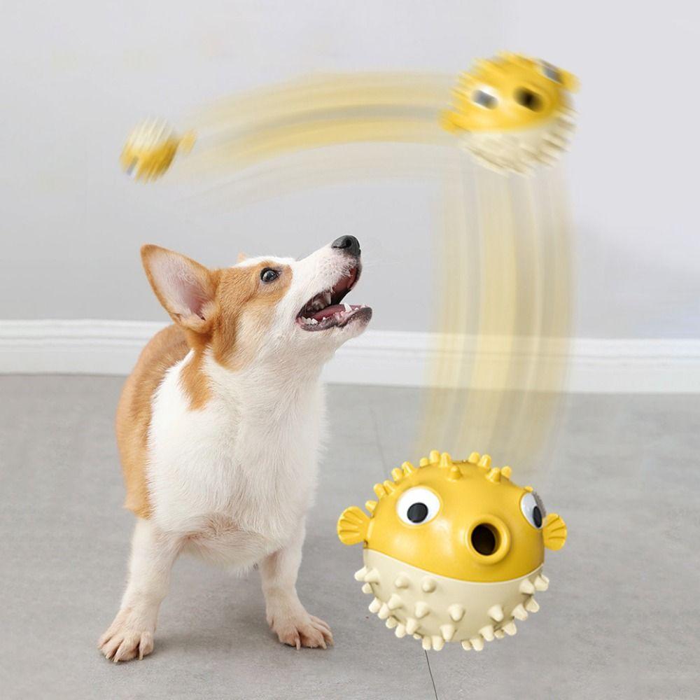 Fish Shape Dog Slow Feeding Toy Cartoon Dog Food Dispenser Dog Chew Toy Relieve Boredom