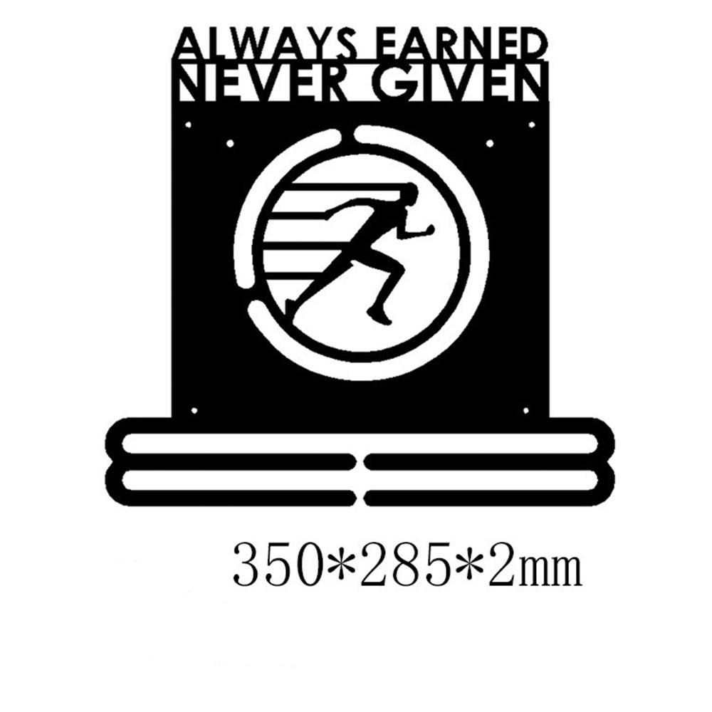 Medaillenaufhänger aus Edelstahl, Rennmedaillenhalter mit Rennband, Sportmedaillen-Präsentationsständer, Wanddekoration zum Aufhängen an der Wand, Marathon-Turner