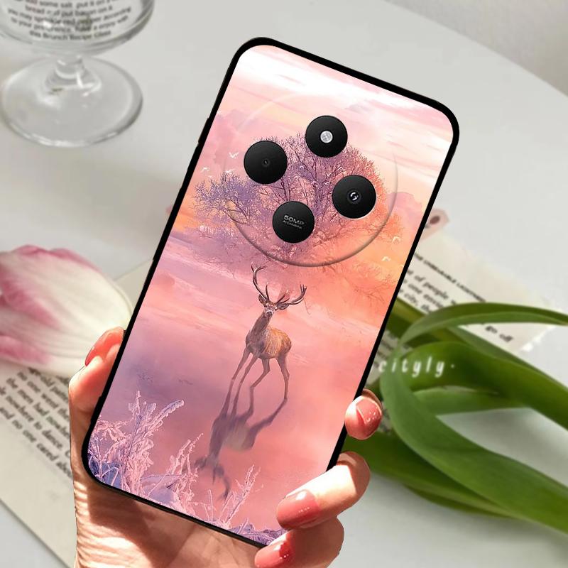 For Redmi 14R 5G Case 14 R Shockproof Silicone TPU Balck Matte Phone Cover For Xiaomi Poco C75 4G C 75 Protective Bumper Fundas