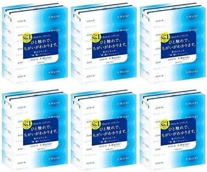 

Elleair +Water (plus water) 180 sets, 360 sheets, 5 boxes [×6 pieces]