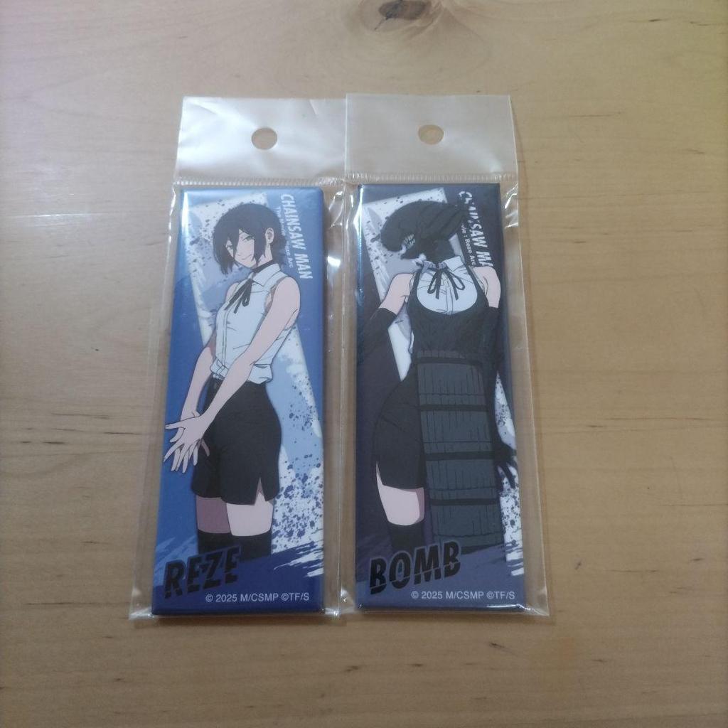 [USED] Chainsaw Man admission bonuses 1st to 3rd + Reze & Bomb can badge + Reze clear file