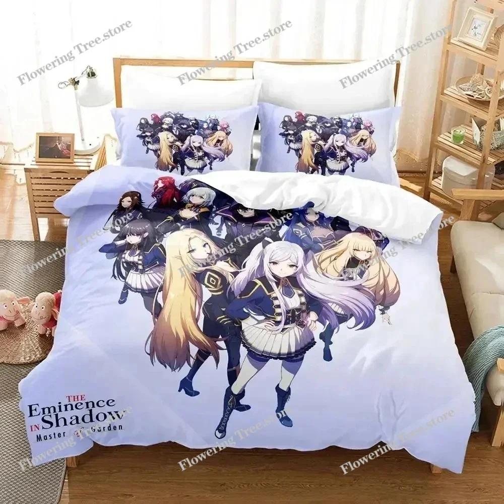 Anime Eminence In Shadow Bedding Set Duvet Cover Bed Set Quilt Cover Pillowcase Comforter King Queen Size Boys Adult Bedding Set