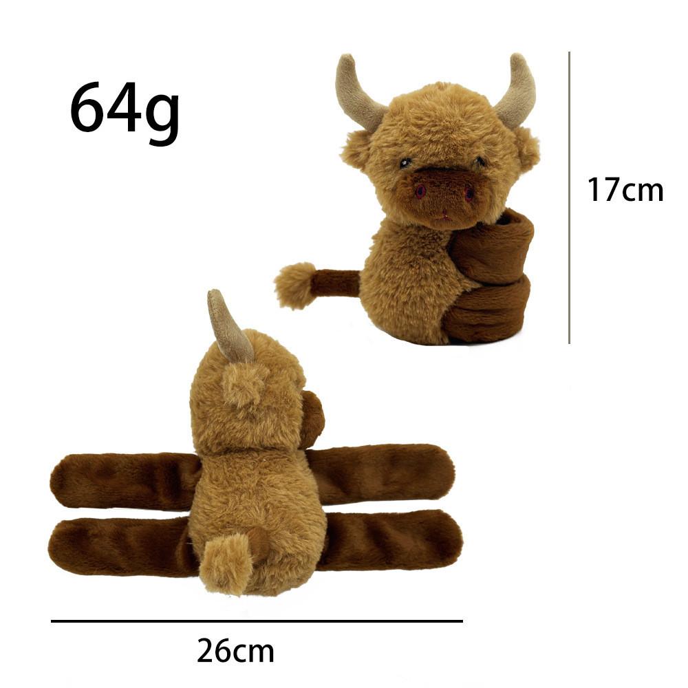 Highland Cow Plush Toy With Butterfly Bow For Kids And Collectors BangRing