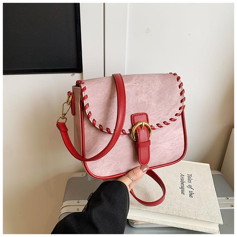 

Spring new women s bag shoulder messenger bag fashion urban trend simple small square bag retro temperament розовый