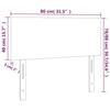 VidaXL LED Headboard Bedroom Furniture Single Bed Accessory Headboard Bed Frame Interior Pink 80x5x78/88 3121367