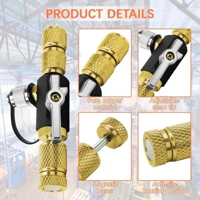 Xiaomi For Air Conditioning Valve Core Removal Tool Brass + Plastic Fast Recovery & Evacuation O-Ring Ball Valve Seal with Magnetic Cap