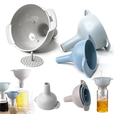 Entonnoirs 4 en 1 Entonnoir à Huile de Qualité Alimentaire Sans BPA avec Passoire Amovible Mini Entonnoirs Entonnoirs en Plastique pour Huiles Fluides Épices Poudre