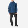 DECATHLON MT500 Mountaineering Softshell Fleece Windproof Water Repellent Warm Jacket Men's Midnight Blue/Smoky Black