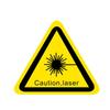 Ultraviolet Laser Radiation Warning Triangle Sticker