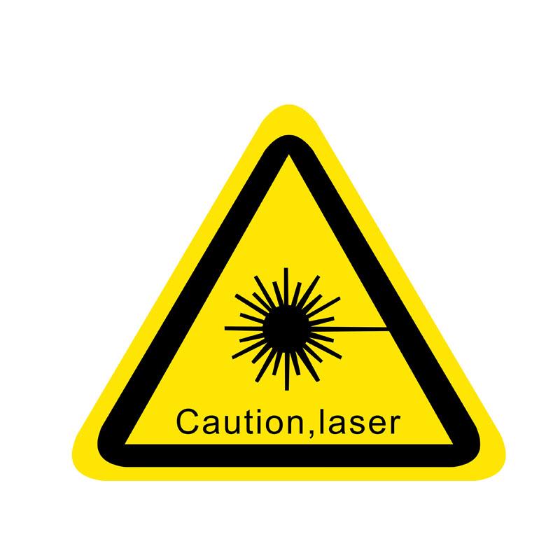 Ultraviolet Laser Radiation Warning Triangle Sticker