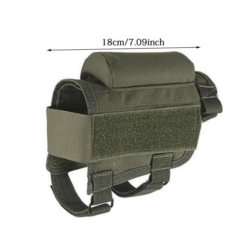Camo Outdoor Hinterschaft Gewehr Wangenauflage Tasche Patronenhalter Verstellbares Nylon Erhöhungspad Munition Patronen Tasche für die Jagd