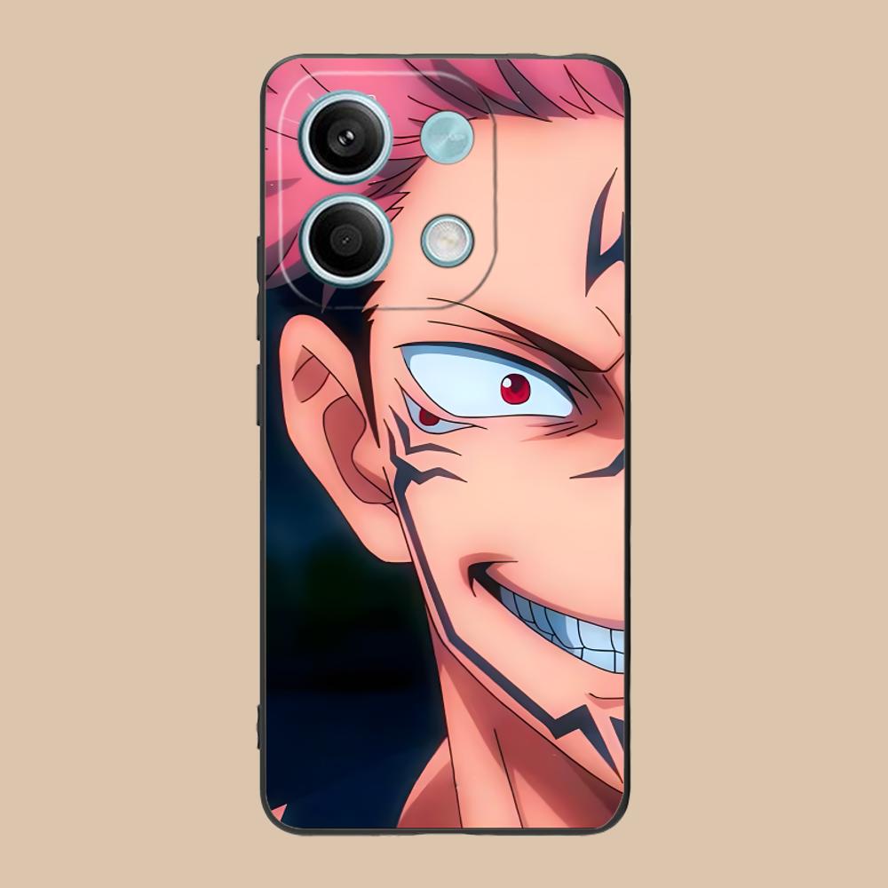 Jujutsu Kaisen Sukuna Mobile Phone Case for Xiaomi 15 14 13 12 Mi 11 T Ultra Lite Pro S X 5G Colorful Printing Cover Cellphones