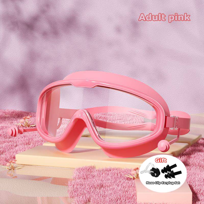 Kids Swimming Goggles Big Frame HD View Anti-fog Waterproof Children's Swim Goggles Boys and Girls Multi-color To Choose