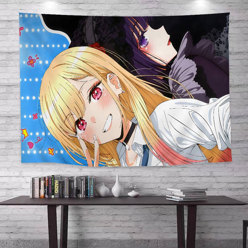 My Dress Up Darling Anime DIY Wall Tapestry Hippie Flower Wall Carpets Dorm Decor Wall Art for Modern Manga  Stylish Aesthetic