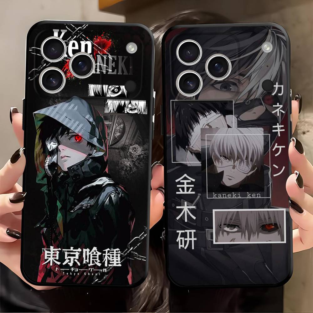 Tokyo Ghoul For iPhone 17 air 16 15 14 13 12 11 Pro Black Soft Cover Phone Case