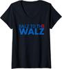 Harris Walz 2024 Stem Politiek President Ontwerp Dames V-hals T-shirt Unisex T-shirt