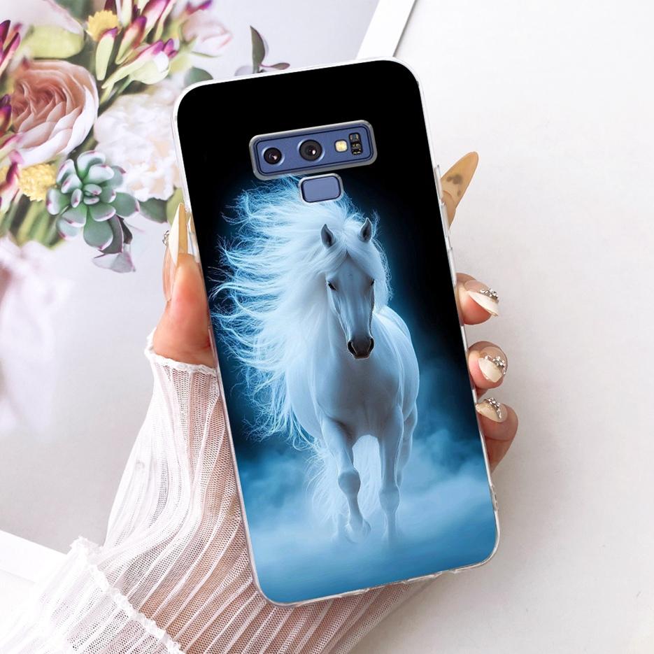 For Samsung Galaxy Note 9 Case SM-N960F Luxury Flower Butterfly Painted Cover Soft Slim Phone Case For Samsung Note 9 Note9 Bags