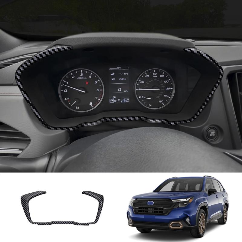 LHD RHD For Subaru Forester 2025 2026 interior Accessories Kit ABS CarbonFiber Dashboard trument Screen Decoration Cover Trim