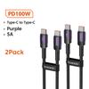 Toocki 100 Вт Type C на USB C Кабель PD 3.0 Быстрая зарядка 4.0 Быстрая зарядка Type C на Type C для iPhone 15 Macbook Samsung Xiaomi