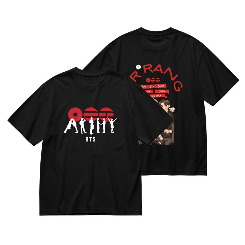 2026 Sommar BTS ARMY Grafisk Tröja Högkvalitativ T-shirt, Kpop Konsert Outfit, Bangtan Fan Merchandise Het Produkt