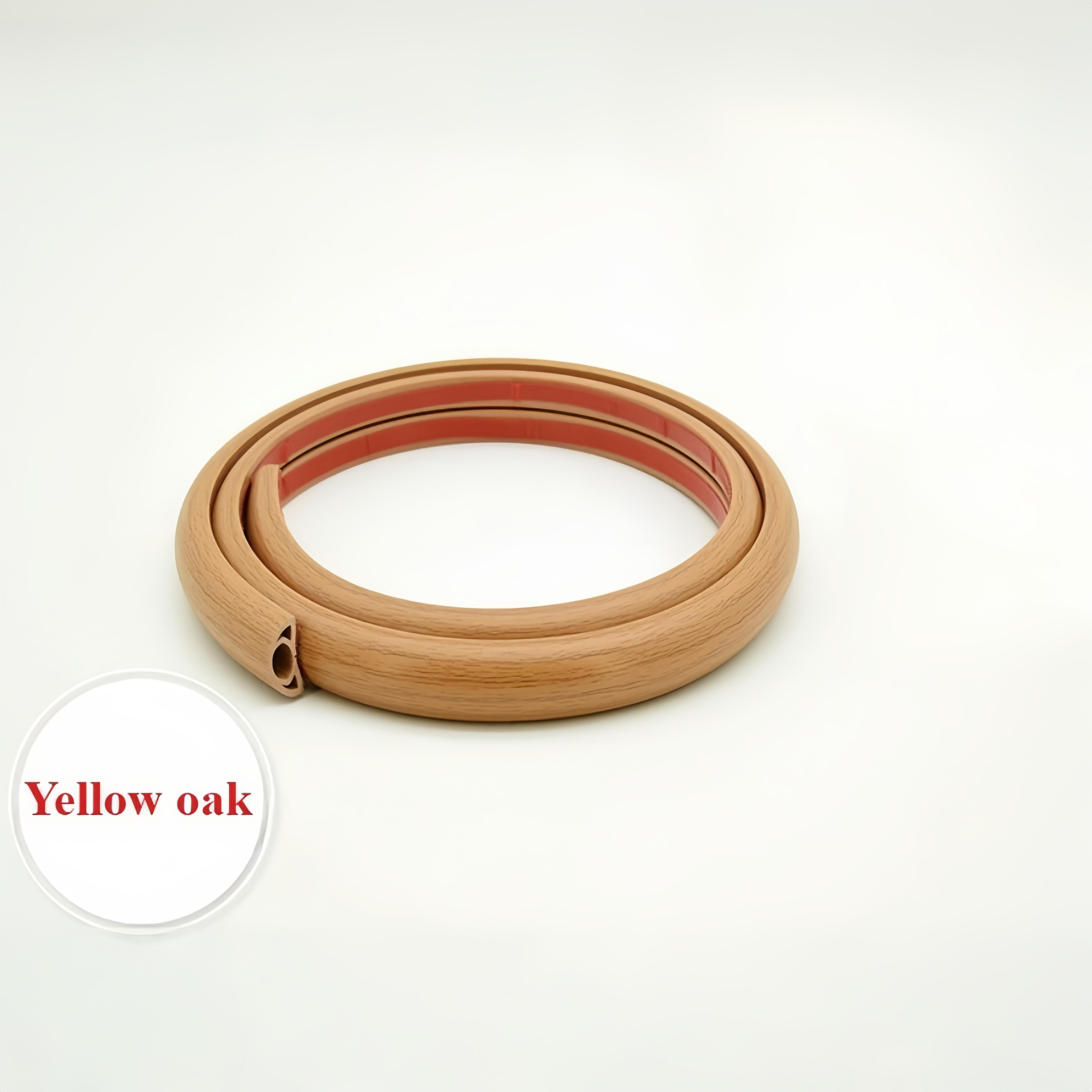 

1PC 39.37/78.74in PVC flexible cable trough Self-adhesive flame retardant curved floor cable trough Installation 1m