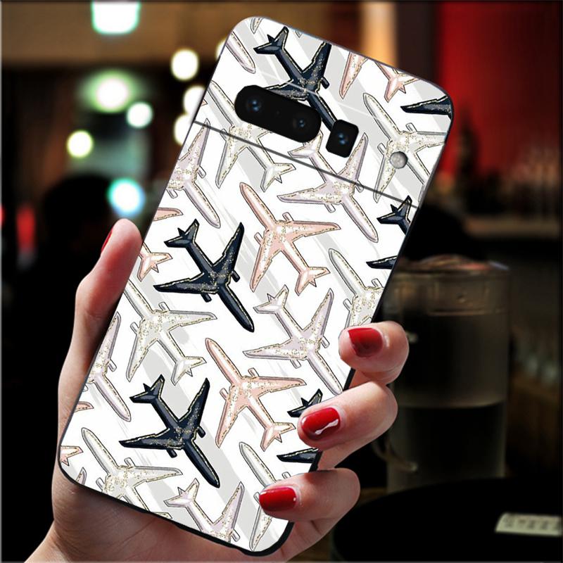 

Phone Case For Google Pixel 10 9 Pro XL 9A 8 7 6 Pro Pixel 8A 7A 6A Pixel 8 7 6 5 Travel Map Plane Google Pixel 6A