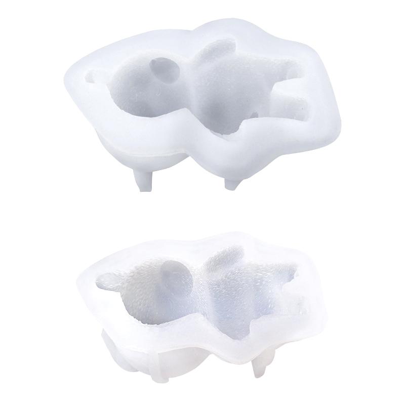 Niedliche 3D Schlafender Bär Mousse Kuchenformen Eis Silikonform Cupcake Topper Kuchen Dekorieren Formen DIY Backzubehör