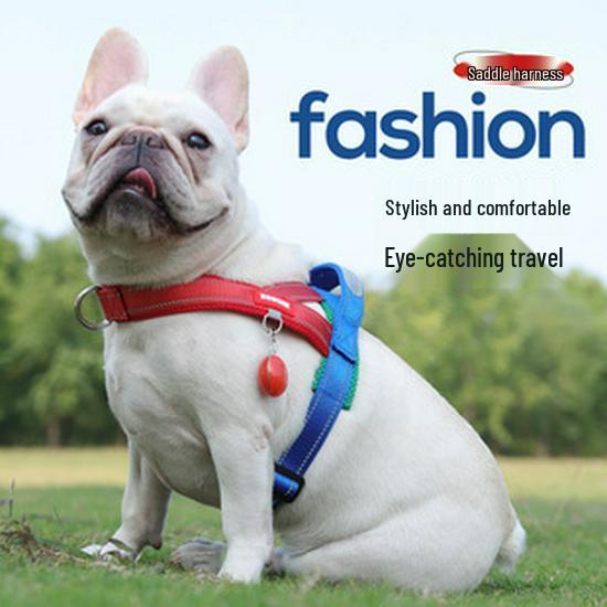 Reflective Plaid Vest Dog Harness & Leash Set for Cats and Dogs
