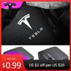 Car Sticker 2025 New Tesla 1/2pc Car Door Projector LED Welcome Lights Decor For Tesla 3 S X Y Roadster Invader Coil Mod WYE Bon