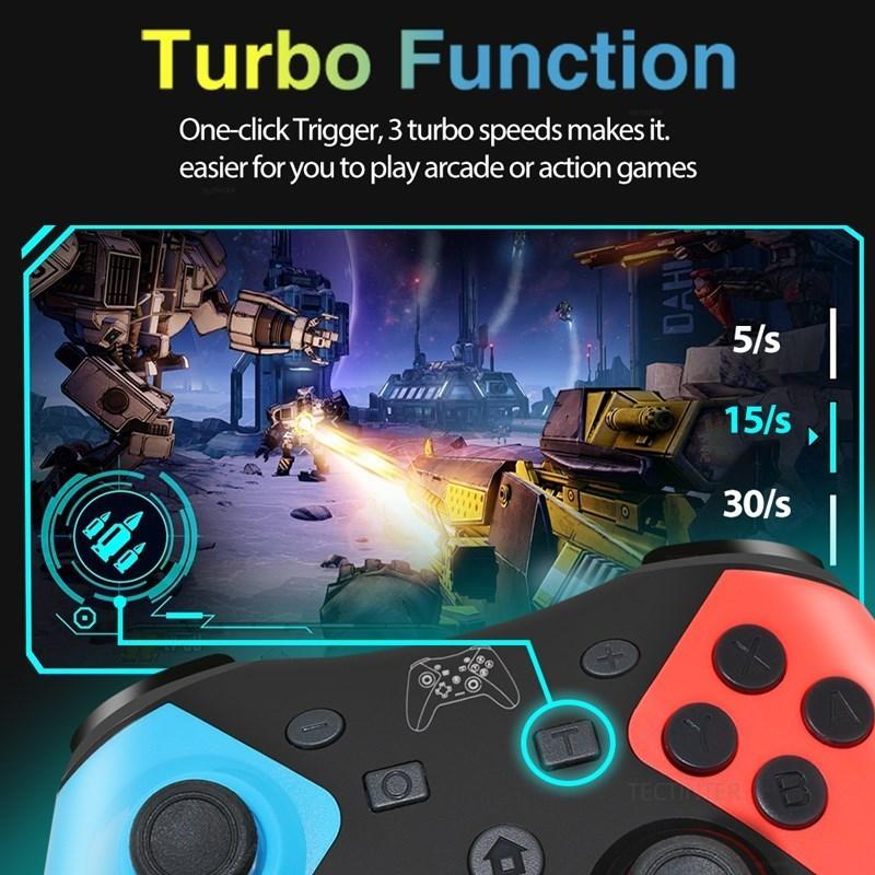 Wireless Gamepad Support Bluetooth for NS Switch 2/Switch Pro Controller for NS Switch Oled/Lite Joystick for PC/Android