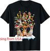 Santa Elf Chihuahua Dogs On Tree Christmas Decorations Xmas T-Shirt.