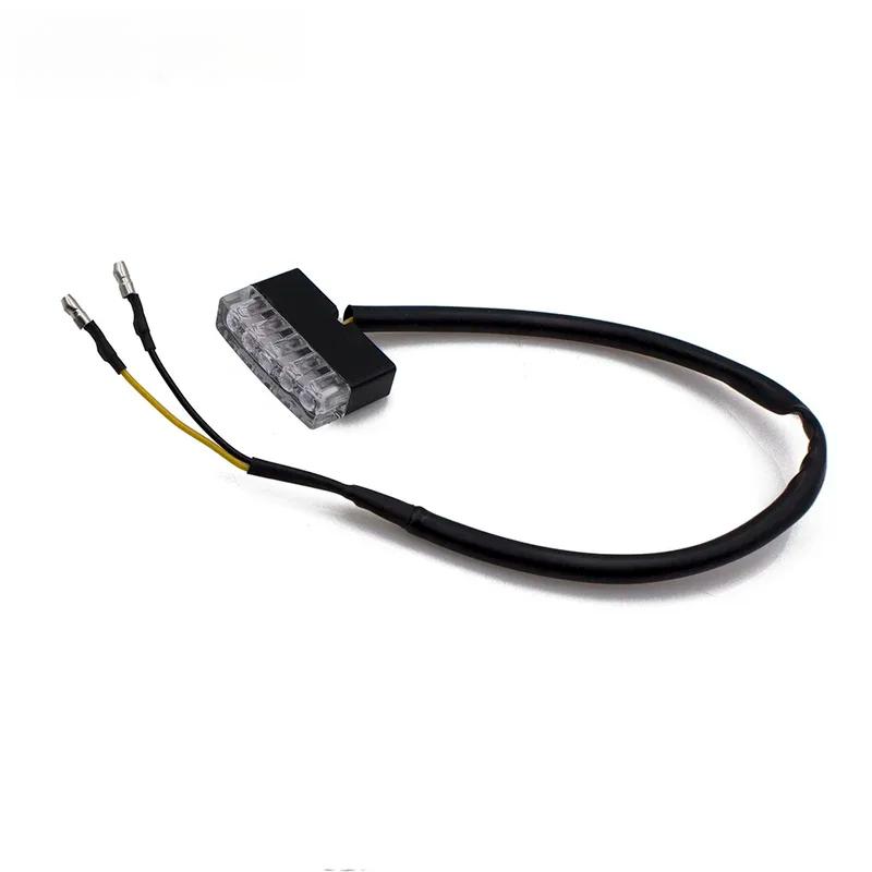 Turn Signals Accessories Universal Motorcycle Square Small Taillight Mini License Plate Light Brake Light Moto Modification
