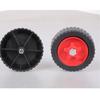 Universal Replacement Wheels For Electric Lawn Mowers 120mm Diameter Black Plastic Balancing Rollers