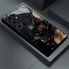 Lusha Blumenmuster Glas Handyhülle für Samsung Galaxy S26 S25 S24 S22 S23 Ultra S21 S20 Plus 5G Rutschfest Vollabdeckung