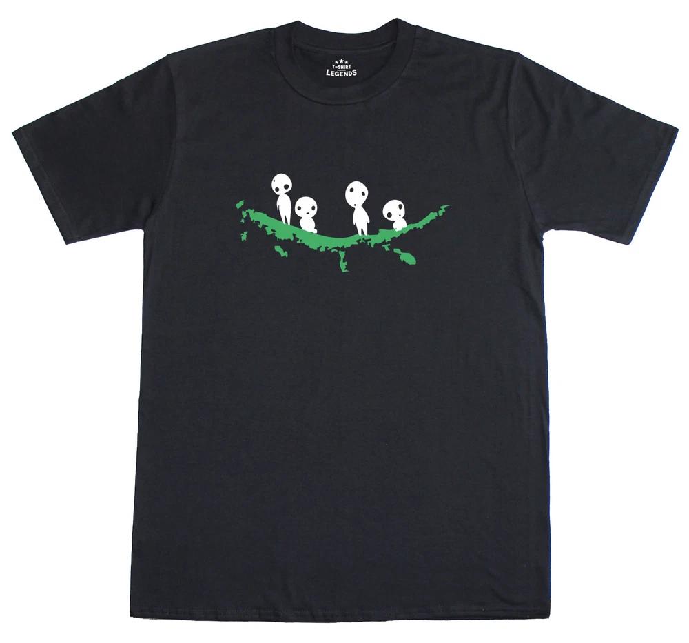 Kodama On Tree Japanese Tree Spirits Unisexs Loose Fit Cotton TShirt S