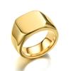 Titanium Steel Ring: Fashionable Men's Stainless Steel Hand Jewelry in European and American Styles.